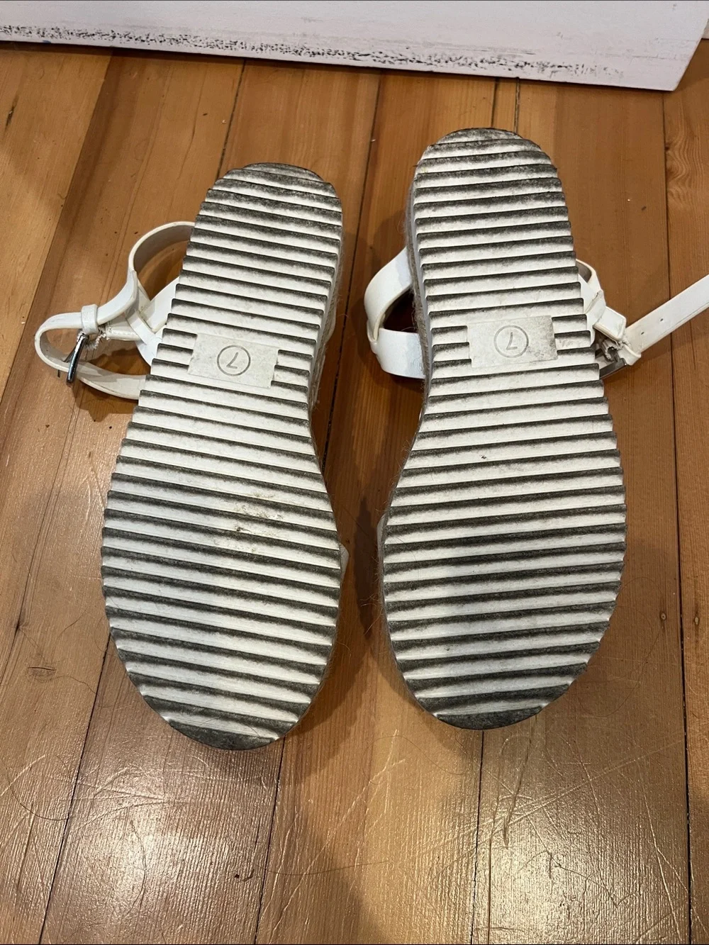 Target White Platform Espadrille Sandals with Ankle Strap